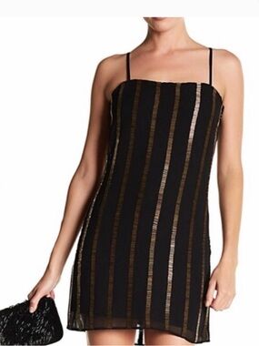 Walter Baker Cocktail Sheath Dress Women’s Size 10 NWT Black Sleeveless Party